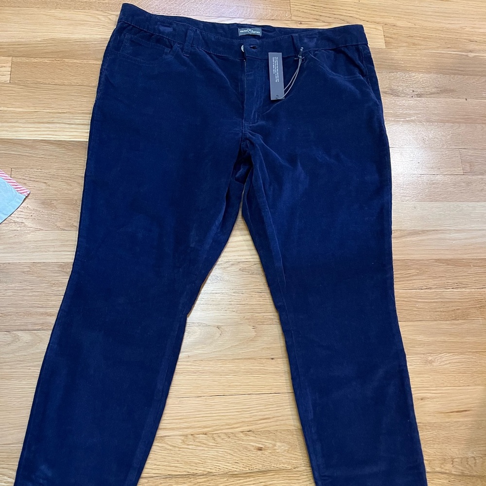 NWT Navy Corduroy Pants - size 16